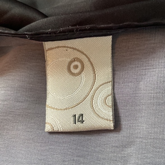 TARGET Midi Dress Size 14 High Waisted Ombré Hem pattern Plunge V Neckline - Picture 4 of 7